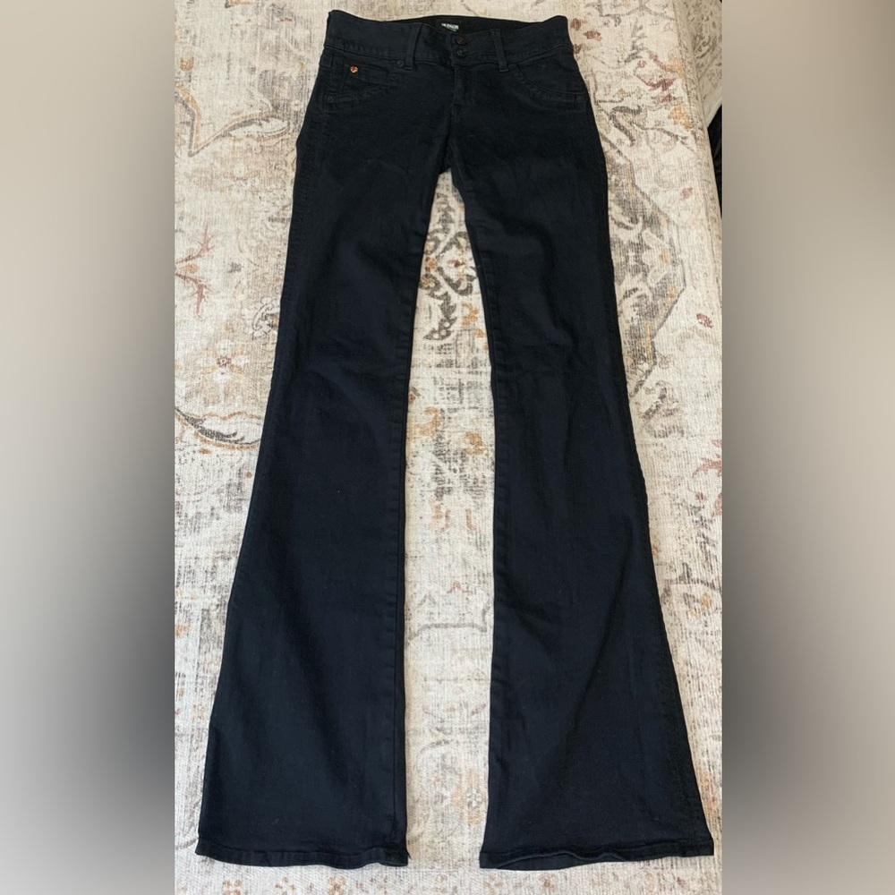 Hudson Jeans Black Flare Wide Leg